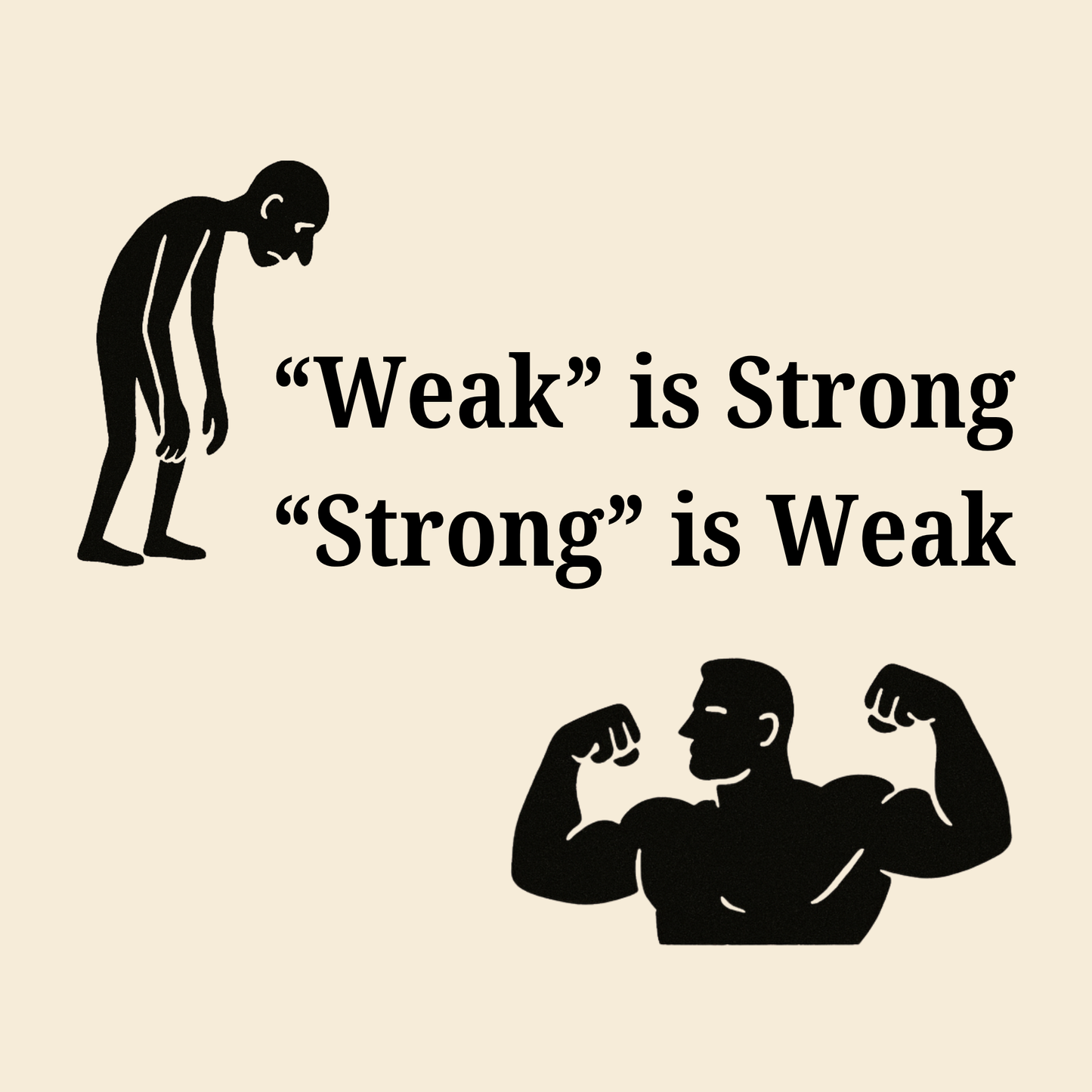 Paradox Wisdom Fridge Magnet Set – Strong is Weak, Fast is Slow