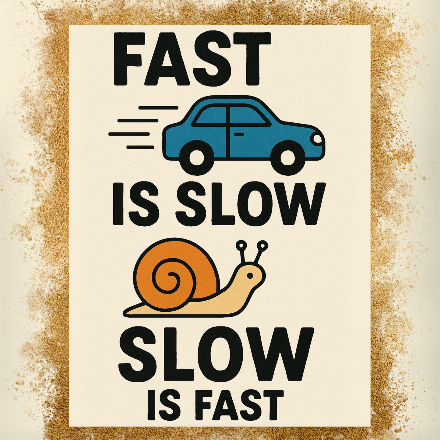 Paradox Wisdom Fridge Magnet Set – Strong is Weak, Fast is Slow