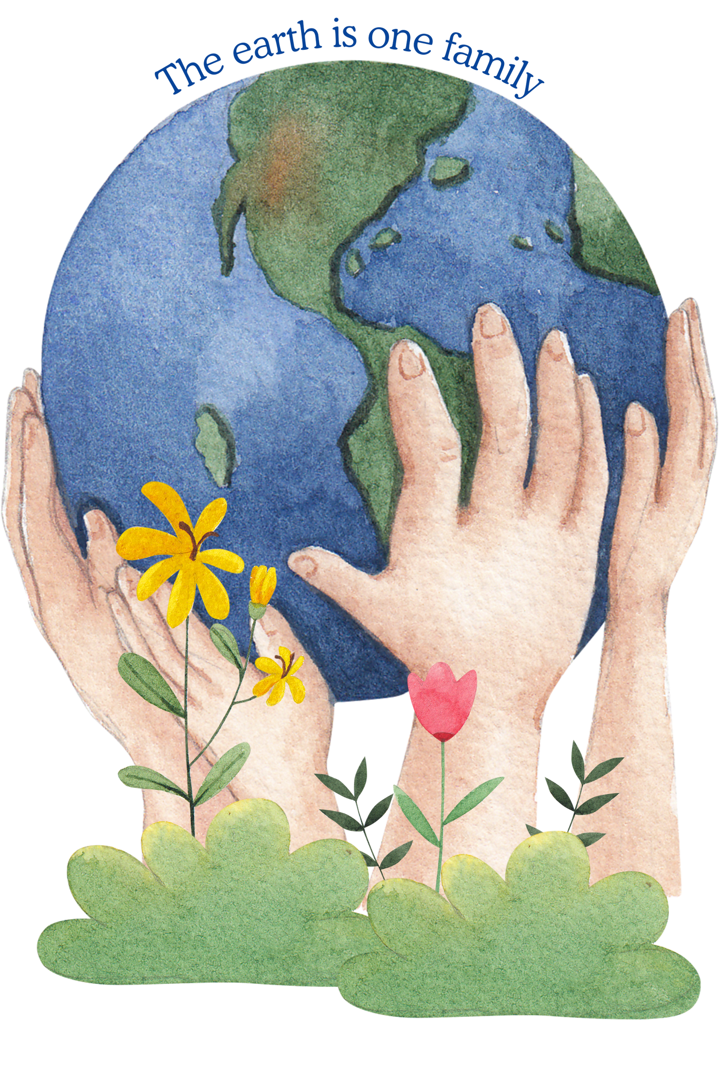 The Earth is One Family T-Shirt for Kids