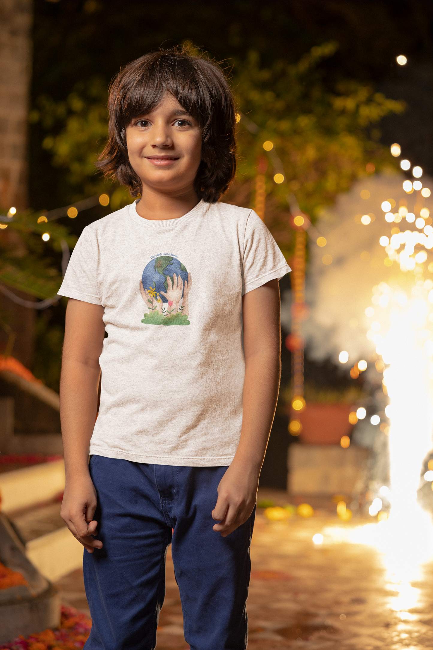 The Earth is One Family T-Shirt for Kids