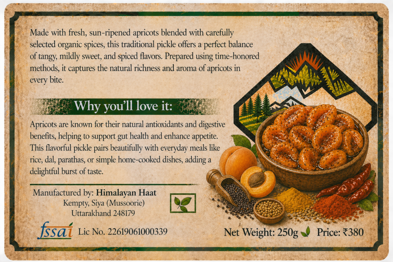 Himalayan Apricot Pickle