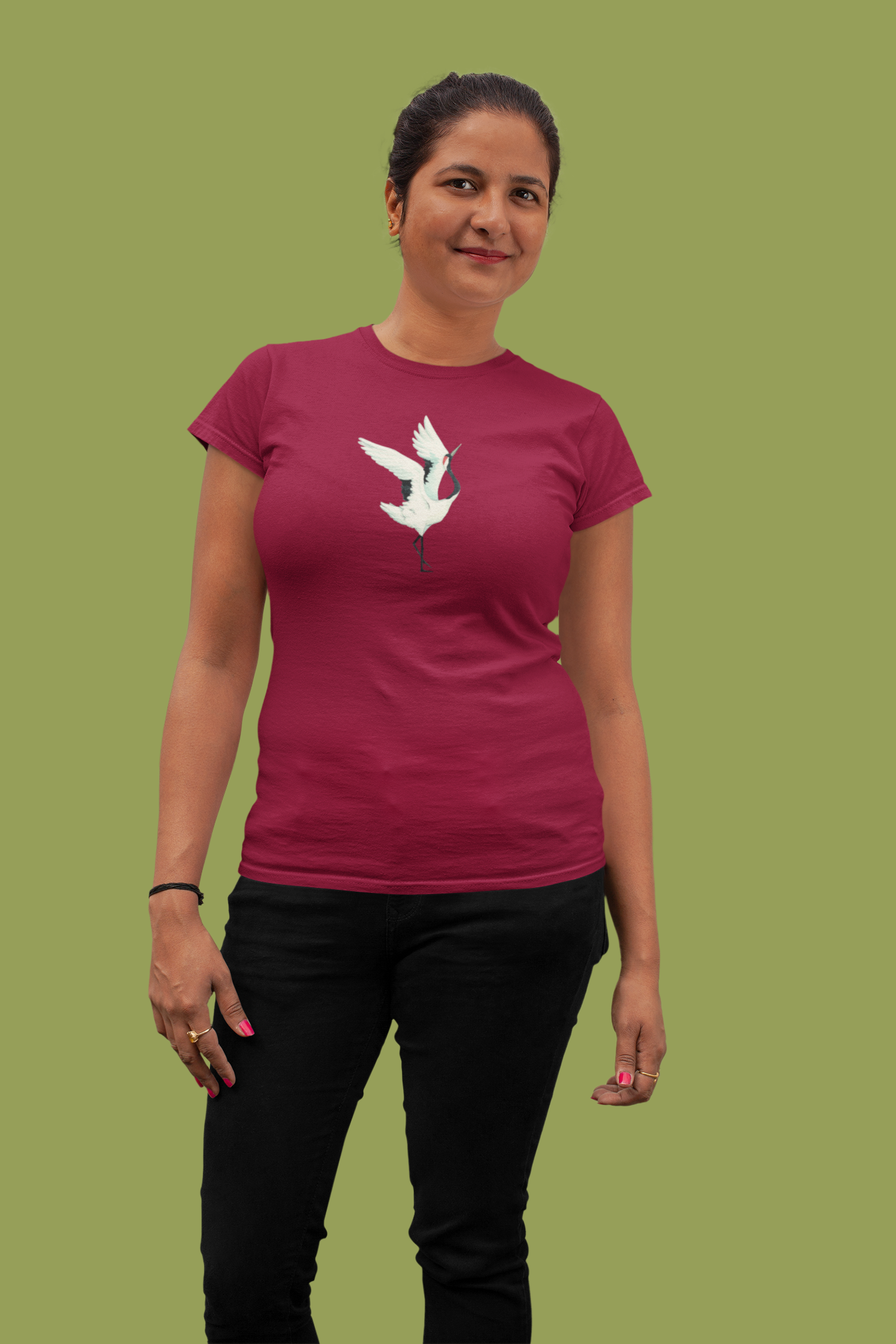 Black-necked Crane T-Shirt for Women