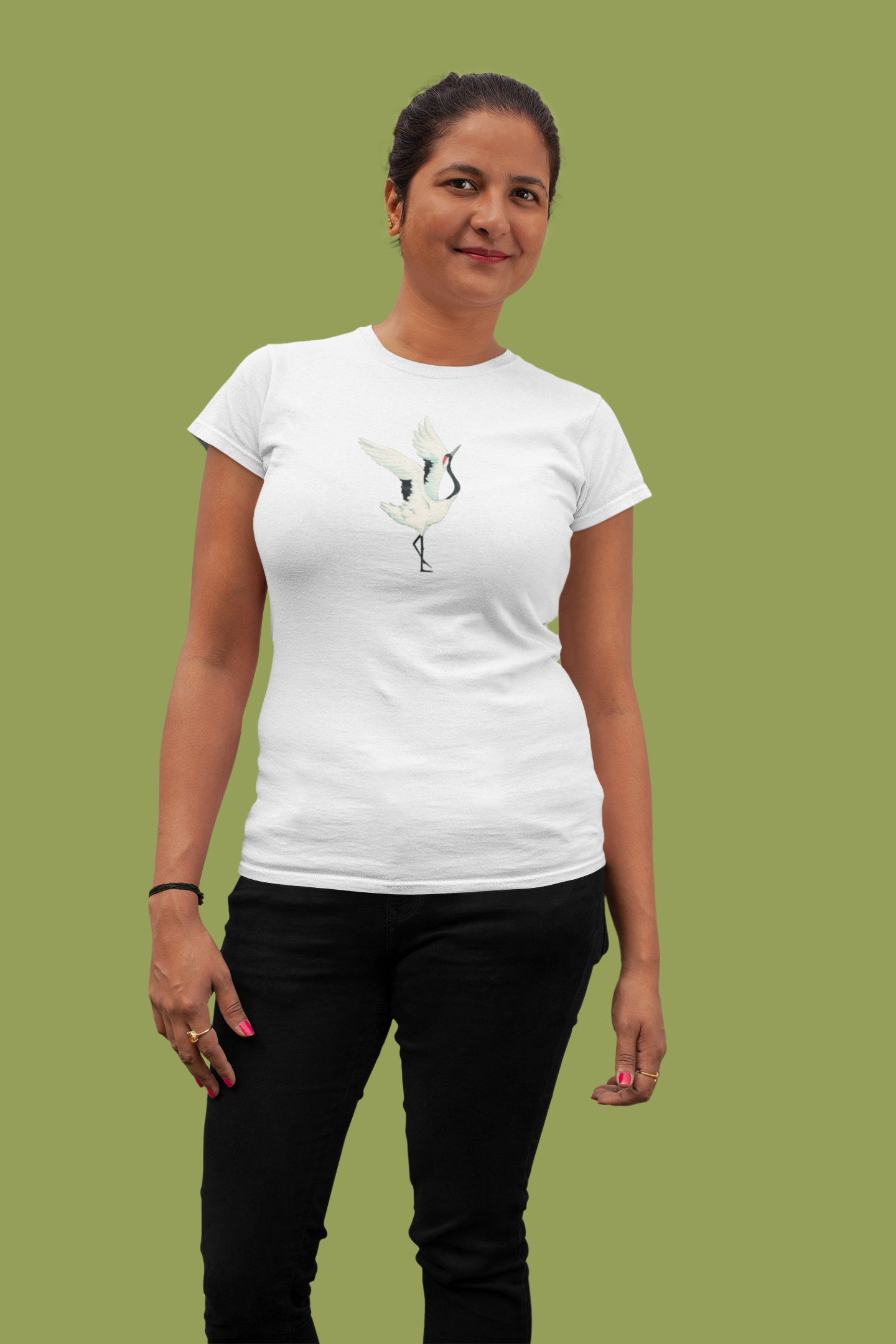 Black-necked Crane T-Shirt for Women