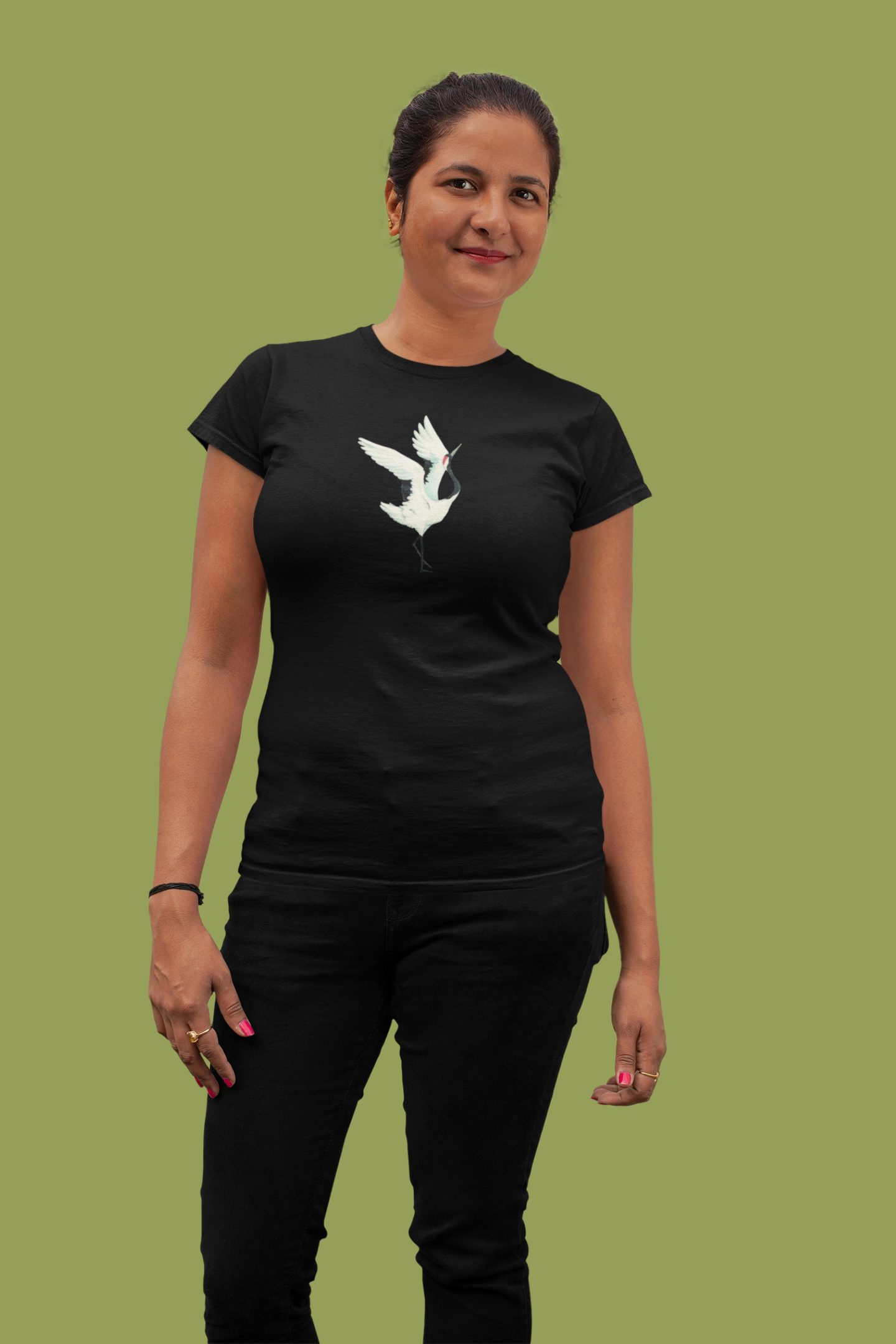 Black-necked Crane T-Shirt for Women