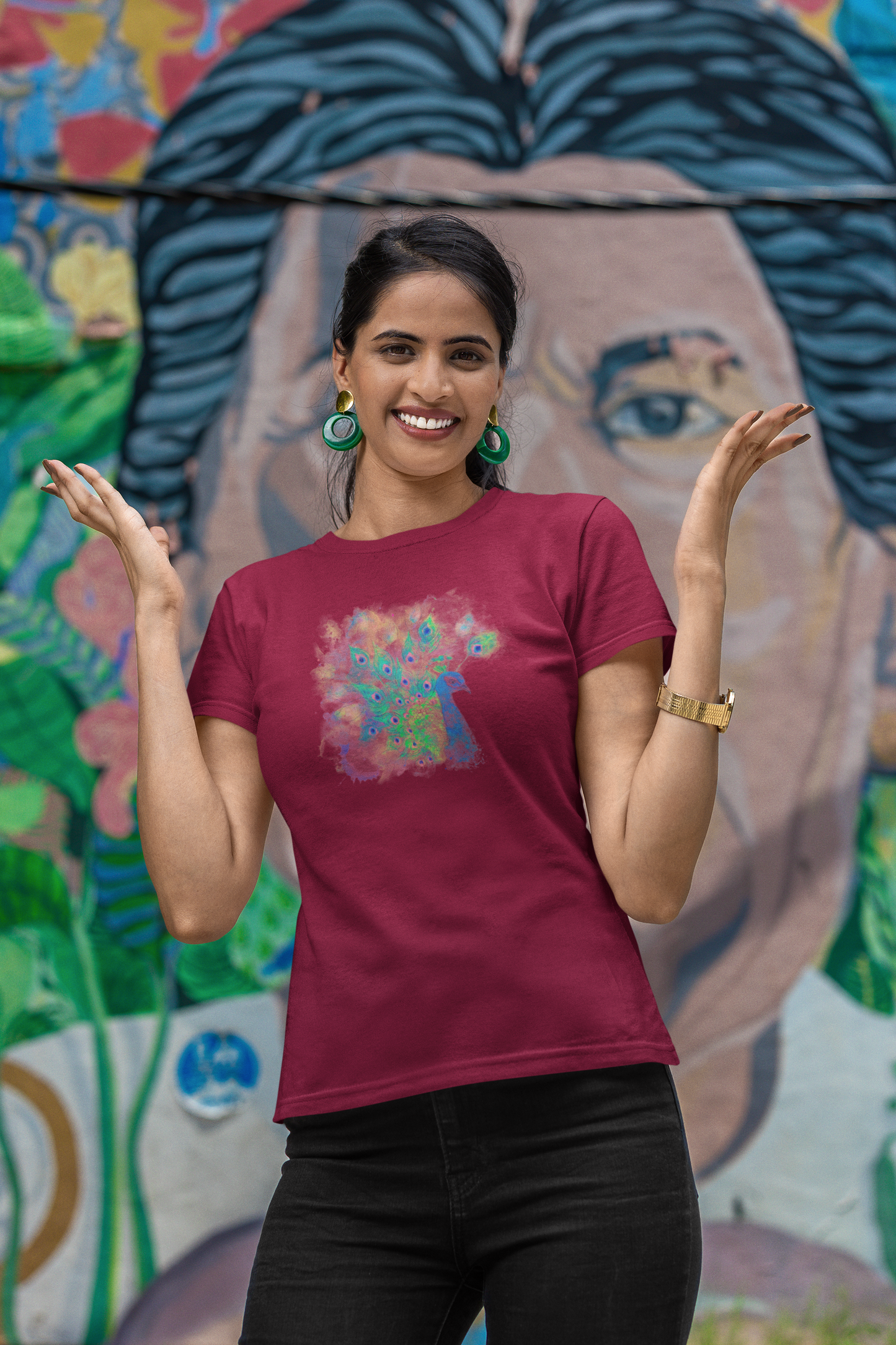 Glory of the Peacock T-Shirt for Women