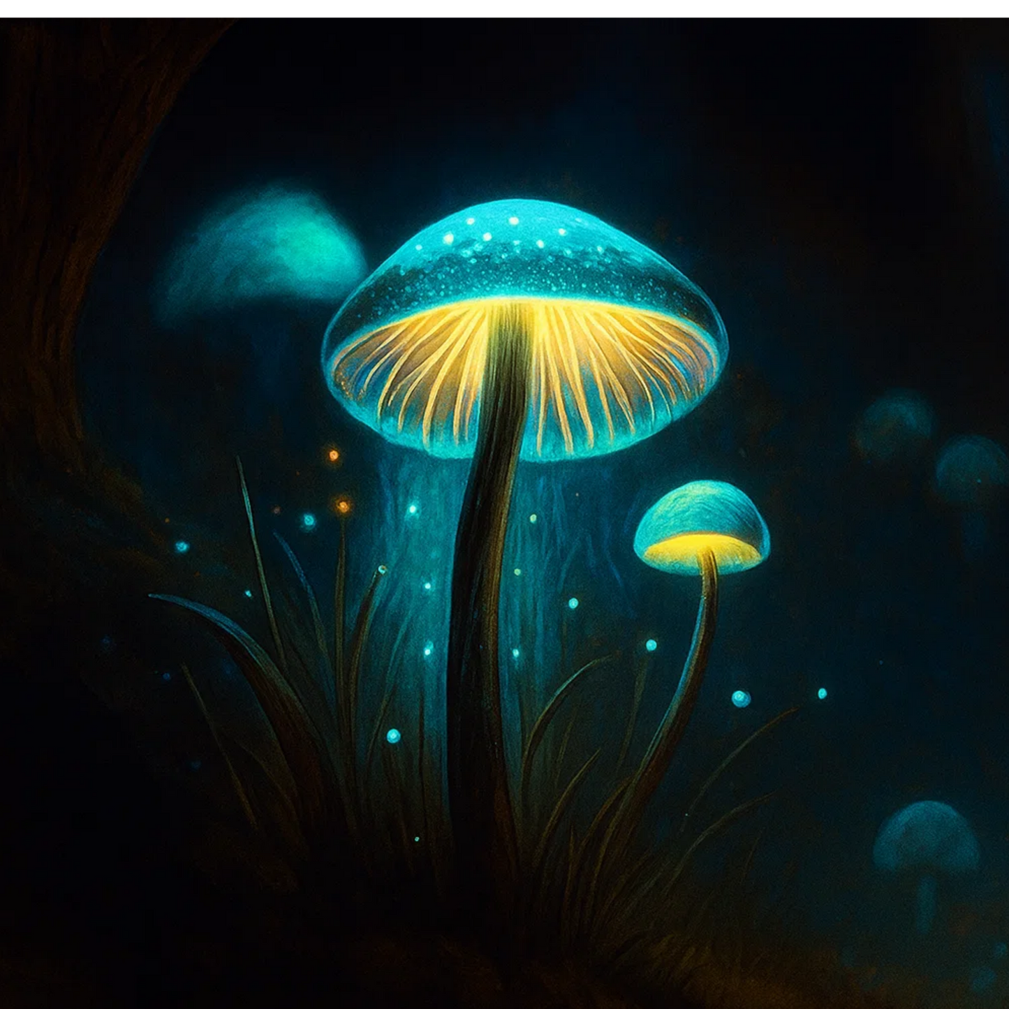 The Glowing Mushrooms T-Shirt for Women