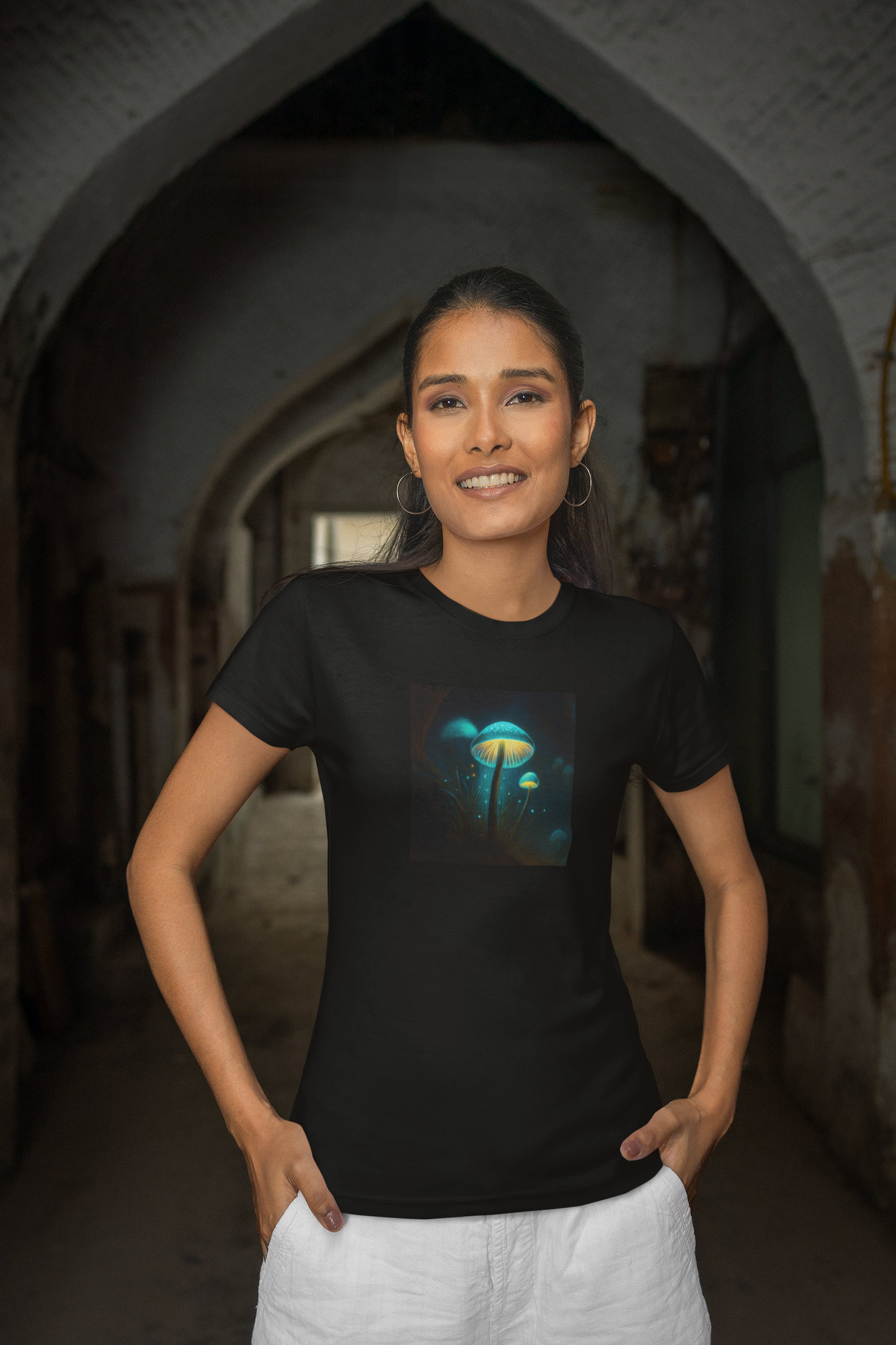 The Glowing Mushrooms T-Shirt for Women