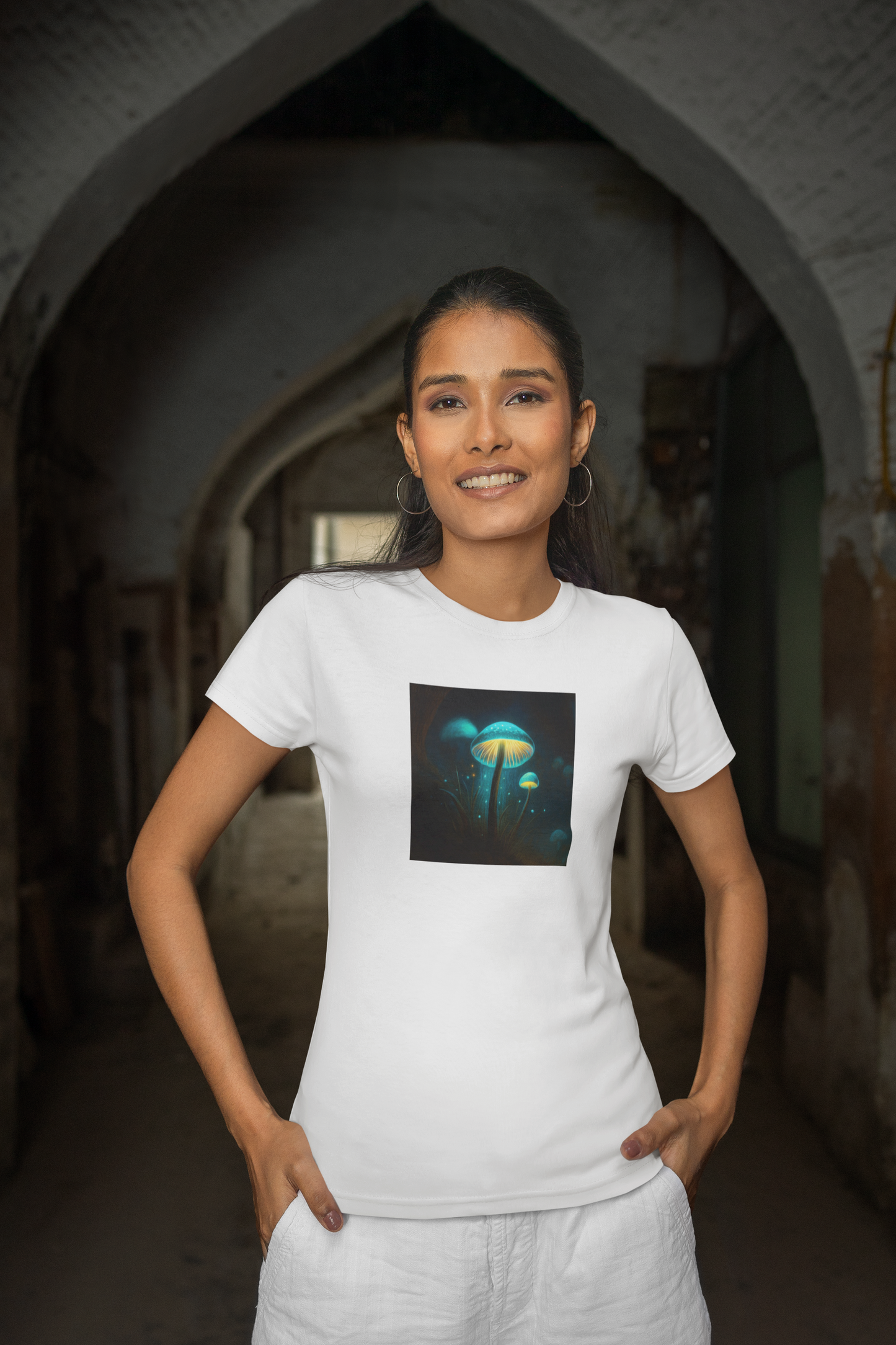 The Glowing Mushrooms T-Shirt for Women