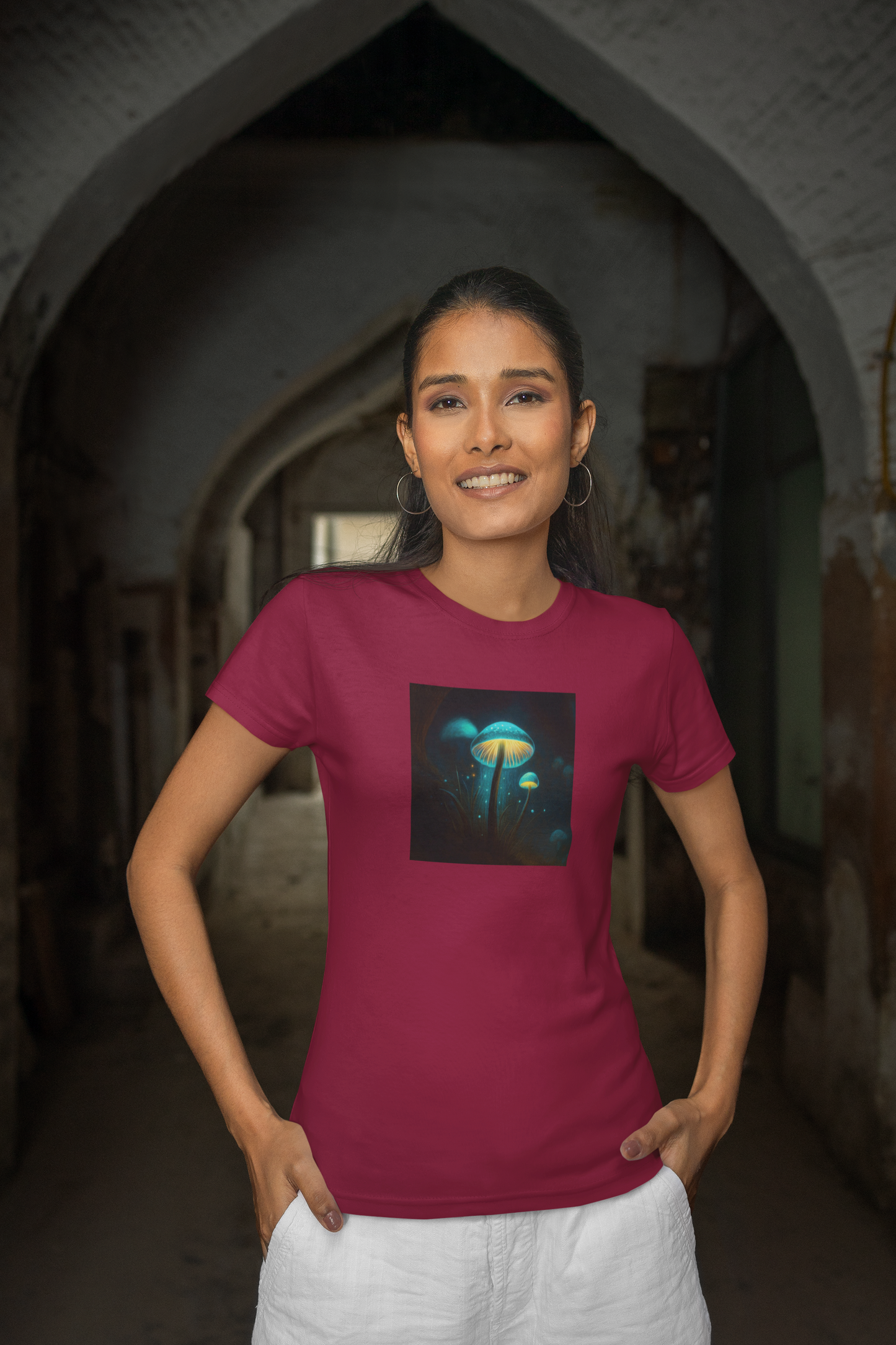 The Glowing Mushrooms T-Shirt for Women