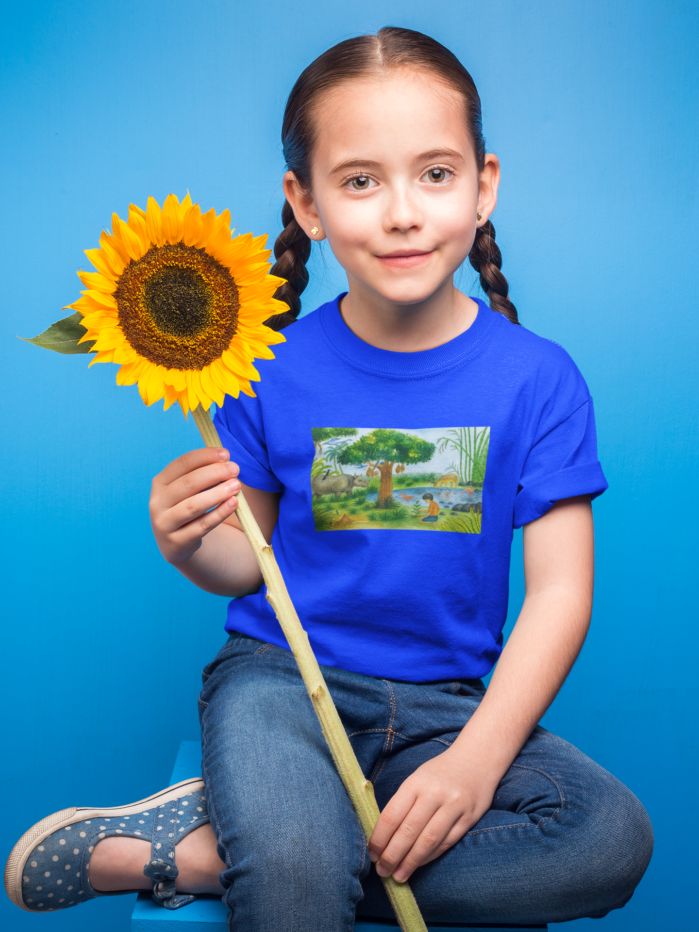 Rhino and Me T-Shirt for Girls