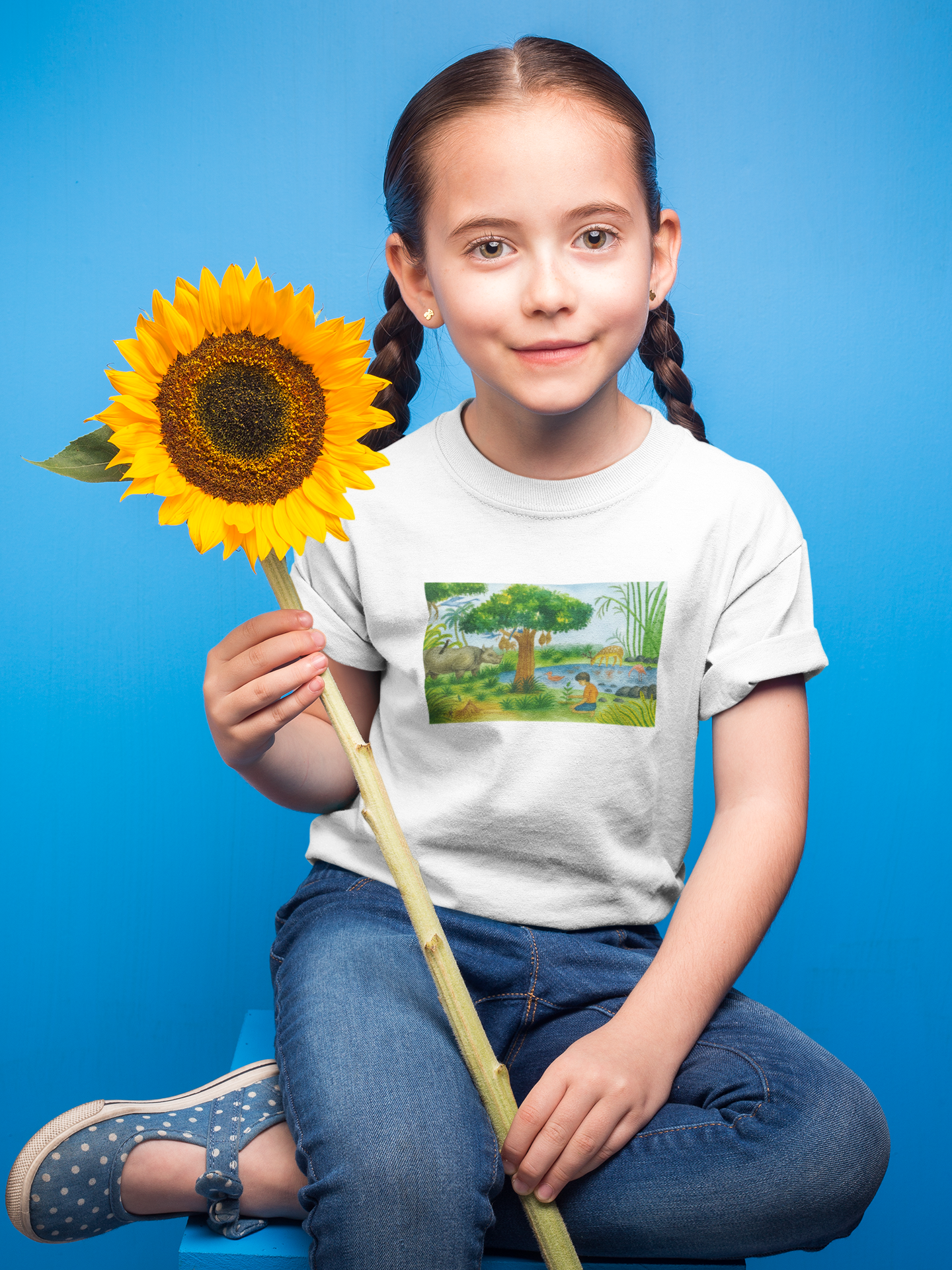 Rhino and Me T-Shirt for Girls