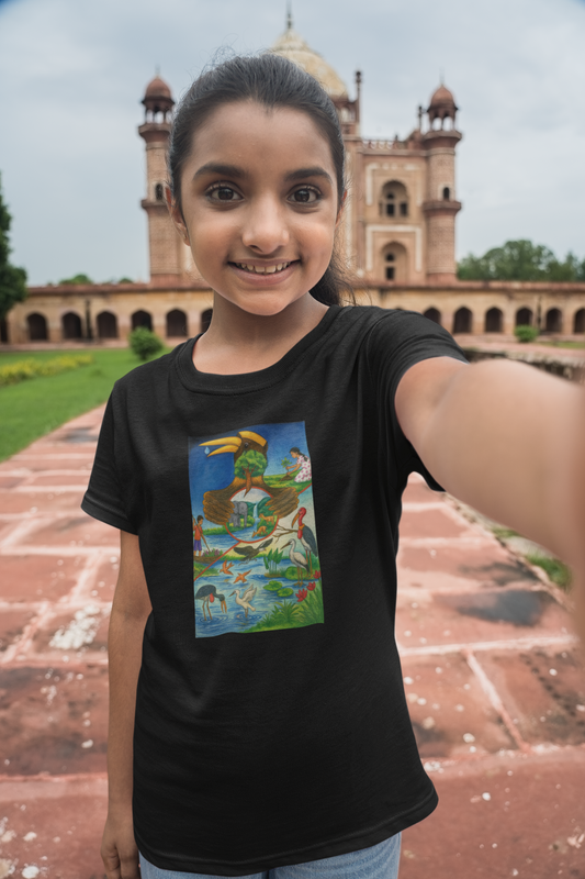 Wetland scenes T-Shirt for Girls