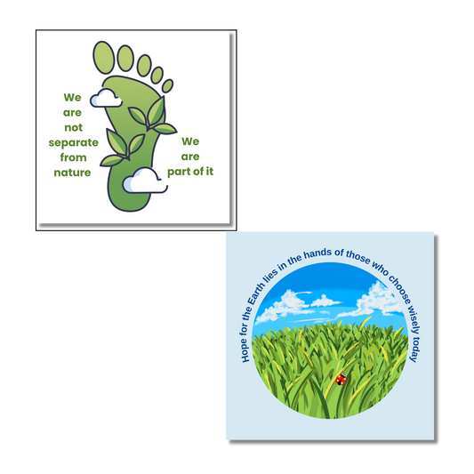 Fridge Magnet Set – Nature Wisdom Collection (Set of 2)