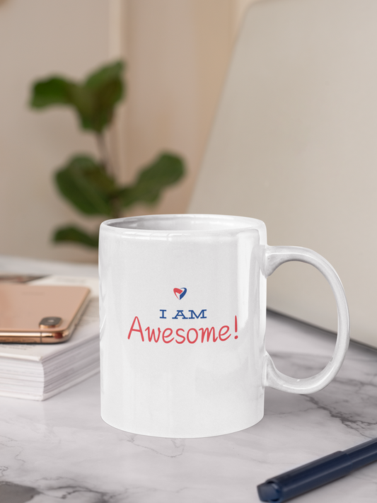 I Am Awesome Coffee Mug – Sip with Self-Love