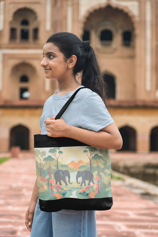 Heritage Animal Painting Tote Bag