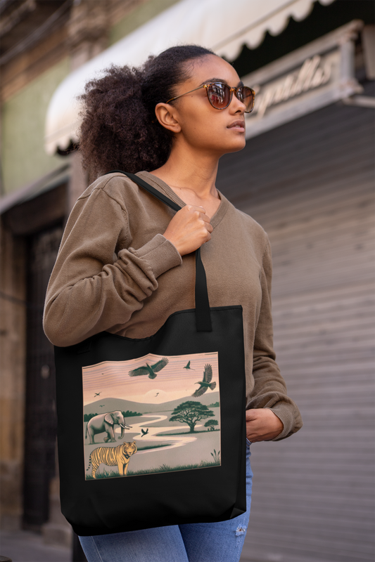 Kaziranga Scene Tote Bag